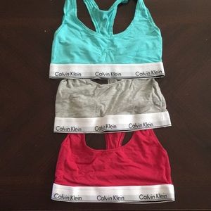 Calvin Klein sports bras